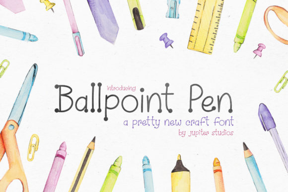 Ballpoint Pen: A Playful Display Font for Creative Projects