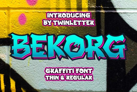 Bekorg: The Graffiti Font for Bold, Unconventional Branding