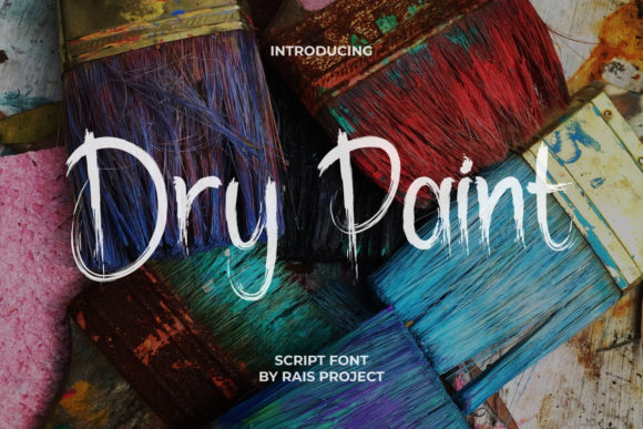 Evaluating Dry Paint: A Brushed Display Font for Bold Creative Projects