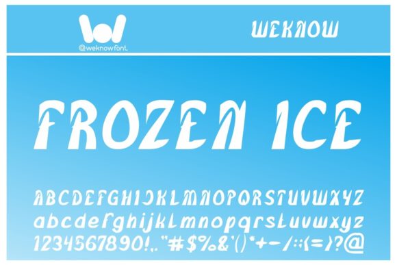 Frozen Ice: Elevating Brand Identity with a Distinctive Typeface