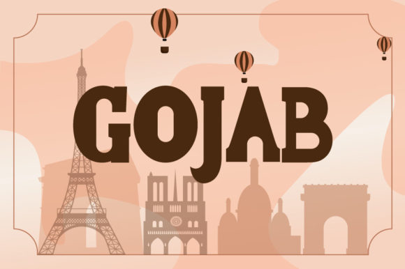 Gojab: The Fun Display Font for Creative Projects