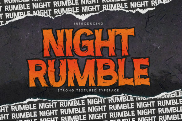 Night Rumble: The Bold Display Font for High-Impact Design