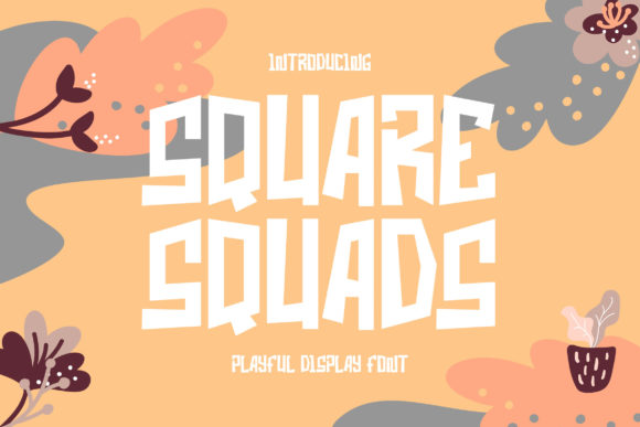 Square Squads: The Playful Font for Bright, Quirky Designs